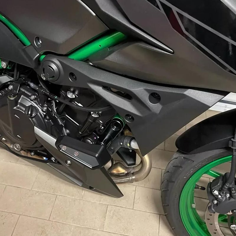 VORILES for NINJA500 Z500 SE Ninja 500 z500 se 2024 2025 Accessories Engine Anti-Fall Protection Cover Motorcycle Body Anti-Fall Block Side Cover Protection Frame Slider Impact Engine Drop pad (Green) - Image 4